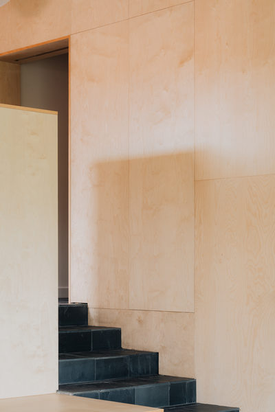 Interior and architectural detail at Silver House, Eltham by WB Built