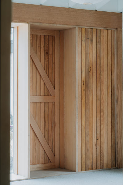 Interior and architectural detail at Silver House, Eltham by WB Built