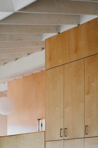 Interior and architectural detail at Silver House, Eltham by WB Built