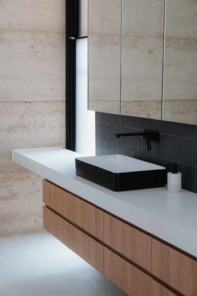 Interior and architectural detail at Sunbury House by WB Built
