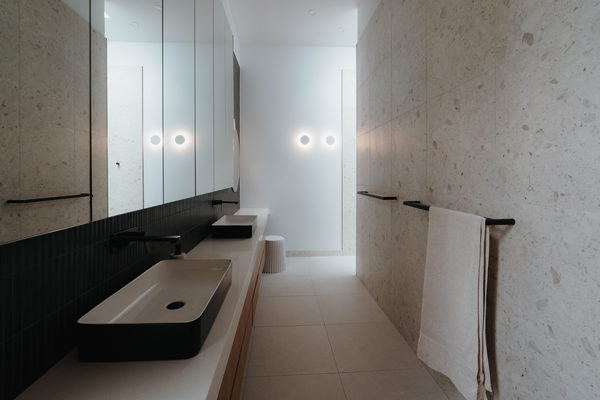 Interior and architectural detail at Sunbury House by WB Built
