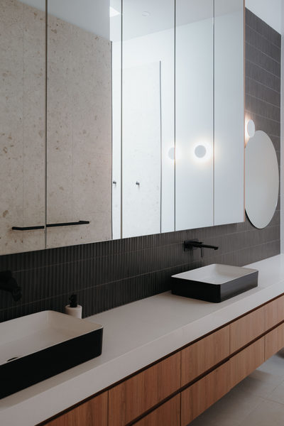Interior and architectural detail at Sunbury House by WB Built