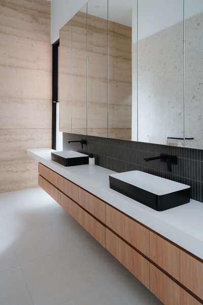 Interior and architectural detail at Sunbury House by WB Built