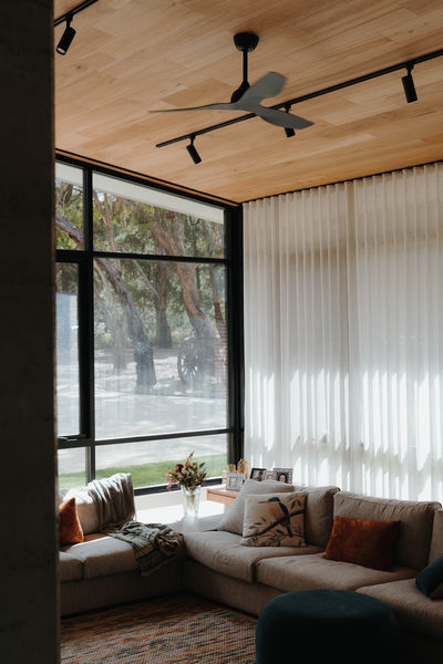 Interior and architectural detail at Sunbury House by WB Built