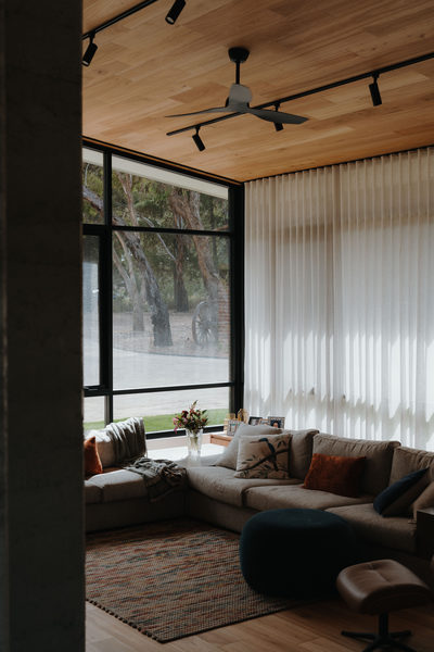 Interior and architectural detail at Sunbury House by WB Built