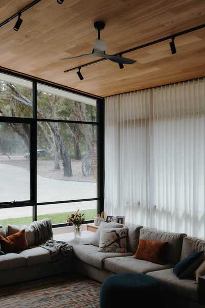Interior and architectural detail at Sunbury House by WB Built