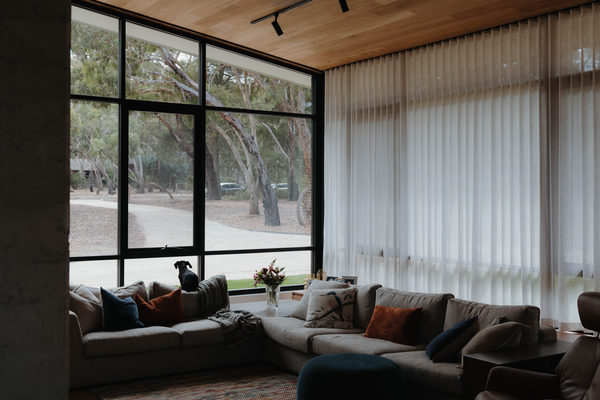 Interior and architectural detail at Sunbury House by WB Built