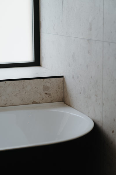 Interior and architectural detail at Sunbury House by WB Built