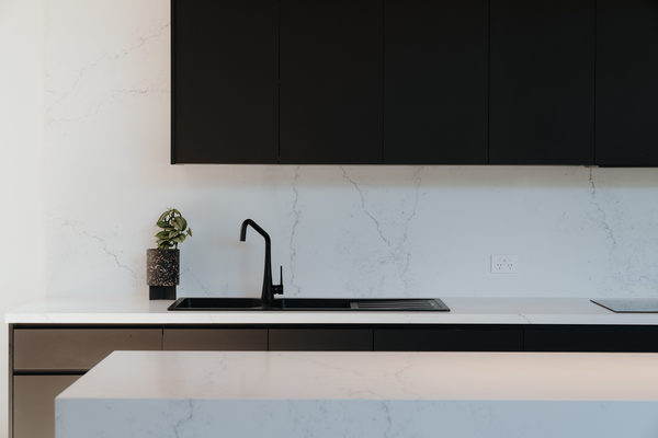 Interior and architectural detail at Sunbury House by WB Built