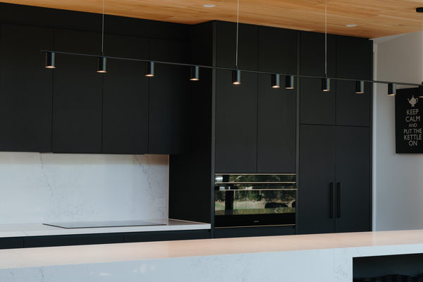Interior and architectural detail at Sunbury House by WB Built