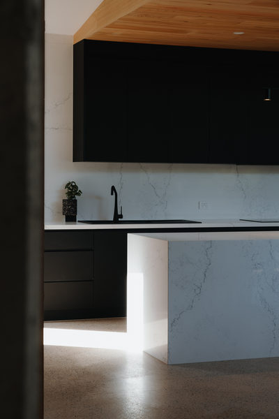 Interior and architectural detail at Sunbury House by WB Built