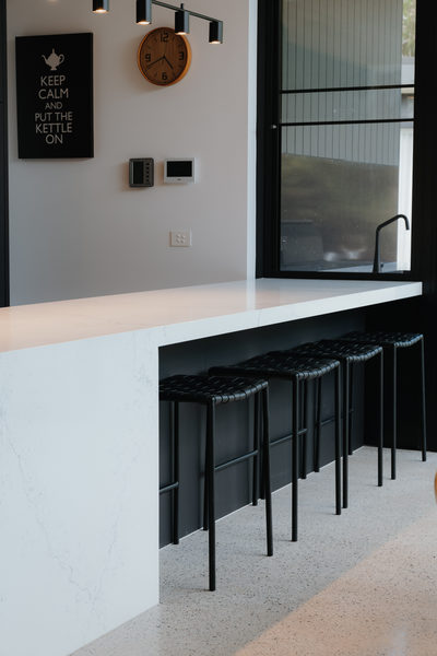 Interior and architectural detail at Sunbury House by WB Built