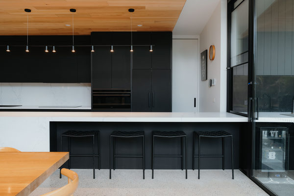 Interior and architectural detail at Sunbury House by WB Built