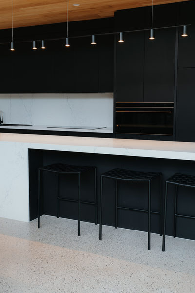 Interior and architectural detail at Sunbury House by WB Built