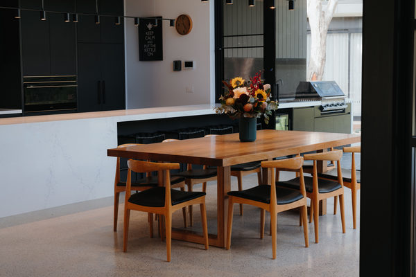 Interior and architectural detail at Sunbury House by WB Built