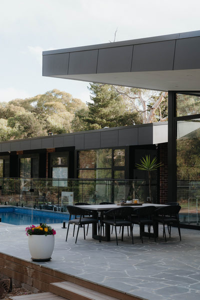 Interior and architectural detail at Sunbury House by WB Built