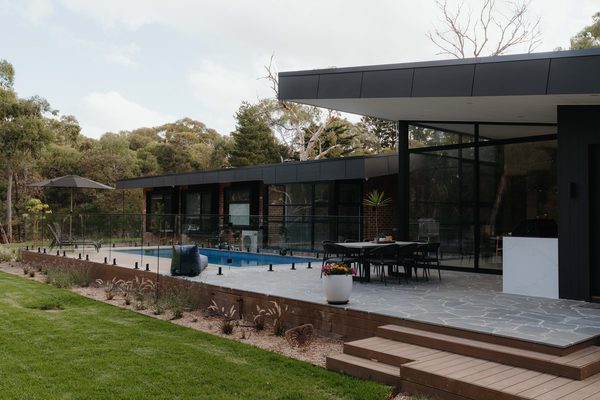 Interior and architectural detail at Sunbury House by WB Built