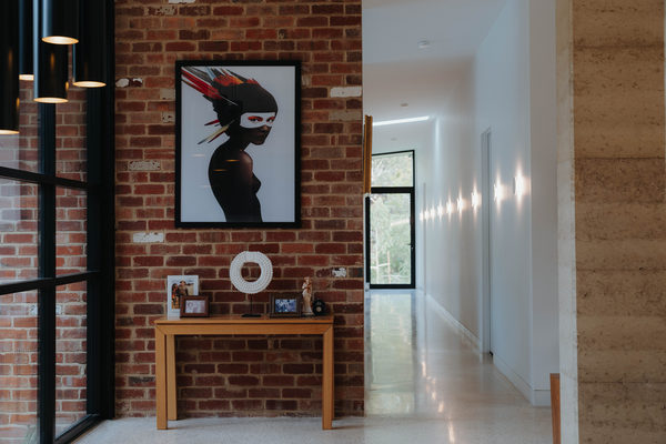 Interior and architectural detail at Sunbury House by WB Built