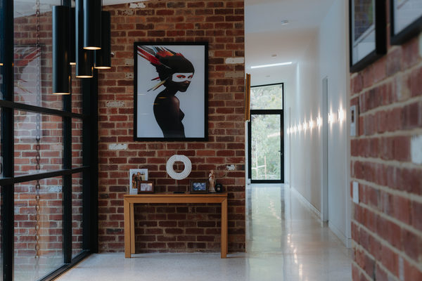 Interior and architectural detail at Sunbury House by WB Built