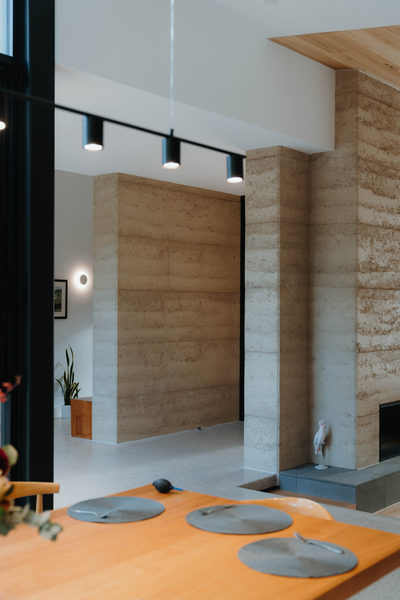 Interior and architectural detail at Sunbury House by WB Built